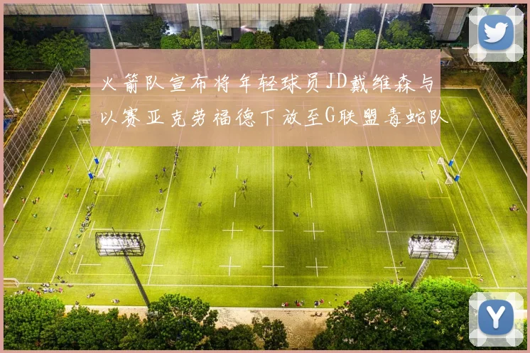火箭队宣布将年轻球员JD戴维森与以赛亚克劳福德下放至G联盟毒蛇队进行锻炼